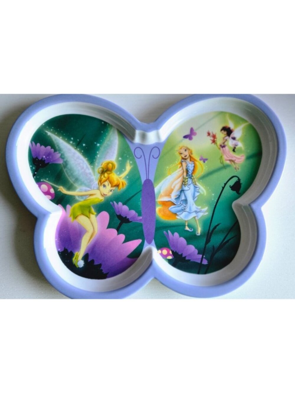 Tinker Bell and Fairies Dinnerware Melamine Plate, Disney Store Exclusive